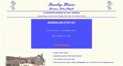 Desktop Screenshot of haseleymanor.com